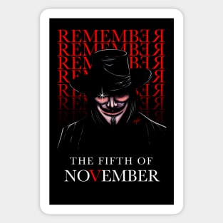 Remember, remember the fifth of November Sticker